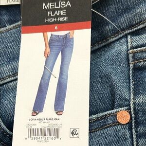 Melissa Flare High-Rise Jeans - Denim Blue